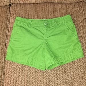 Lilly Pulitzer Bright Green Shorts